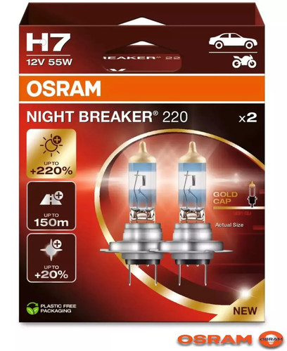 Osram night breaker 220 - 2x, h7