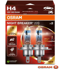 2x OSRAM H4 NIGHT BREAKER 220